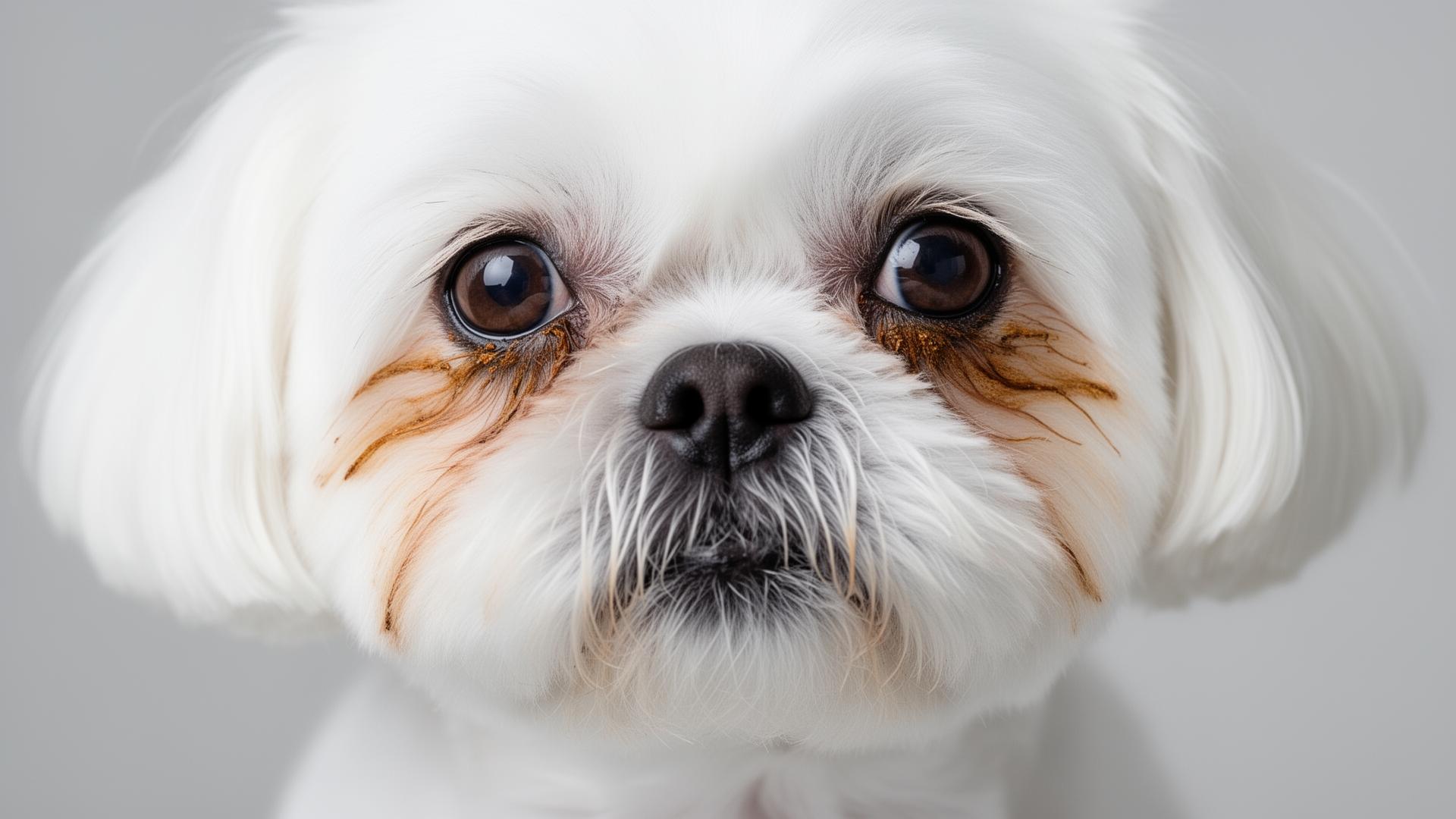 Lágrima Ácida em Cães - Manchas ao redor dos olhos