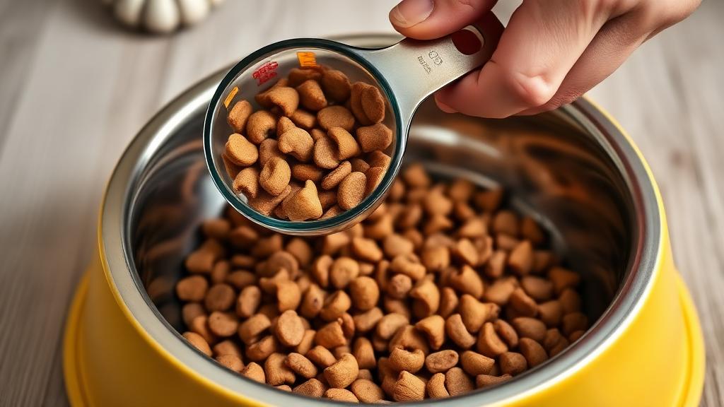 Medindo quantidade de ração