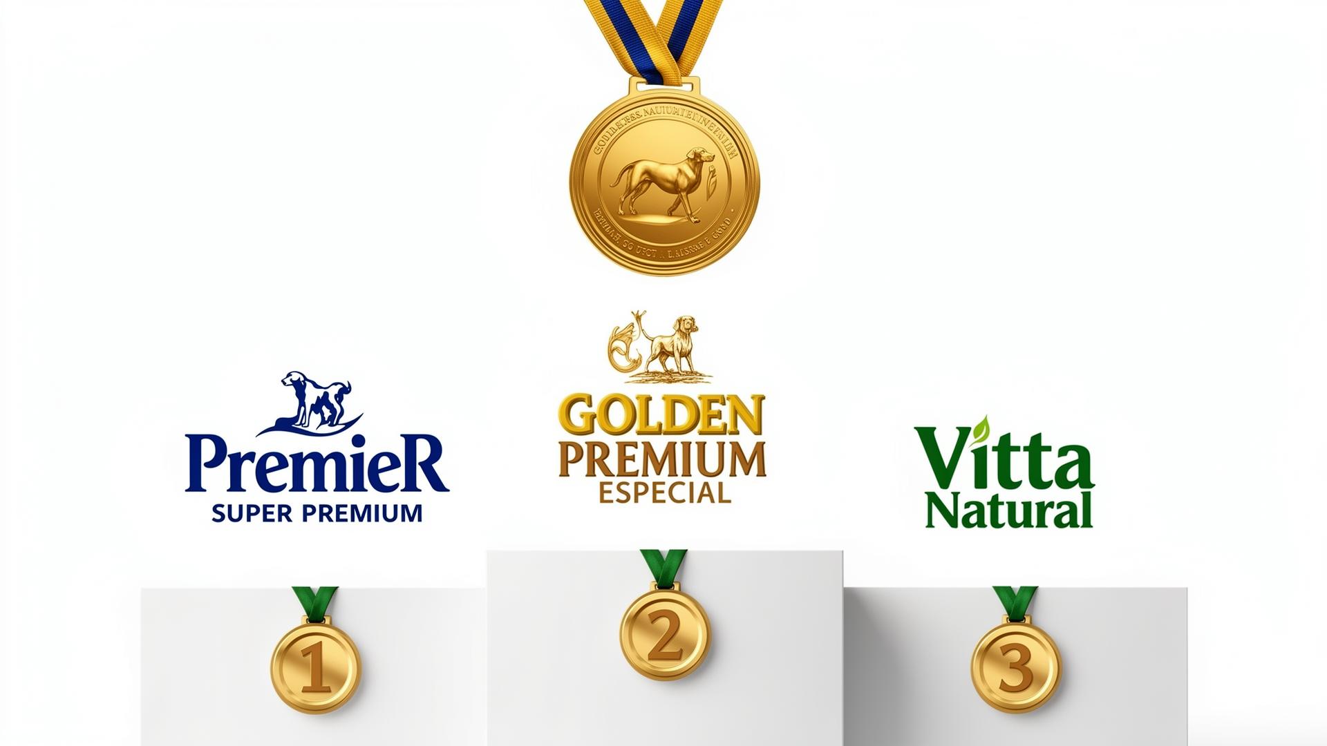 Ranking: PremieR Super Premium, GoldeN Premium Especial, Vitta Natural Premium